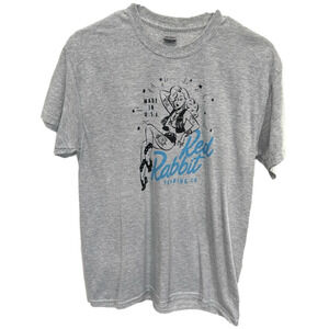Red Rabbit Trading Company Heather Gray Tattoo‎ Cowgirl Medium Tee